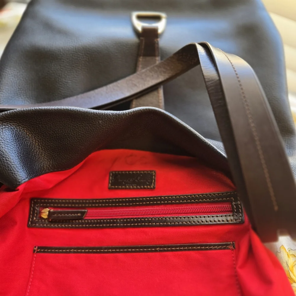 Dooney & Bourke Derby Florentine Black Pebbled Leather Hobo Bag - Picture 14 of 16